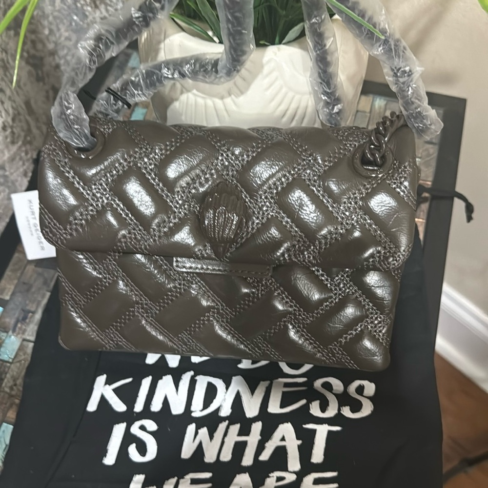 Kurt Geiger Mini Kensington Drench Quilted Leather Convertible Crossbody Bag